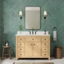 Wyndham Collection Rian 48" Free Standing Single Basin Vanity Set with Cabinet and Quartz Vanity Top