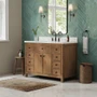 Wyndham Collection Rian 48" Free Standing Single Basin Vanity Set with Cabinet and Quartz Vanity Top