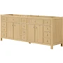 Wyndham Collection Rian 84" Double Free Standing Vanity Cabinet Only - Less Vanity Top