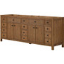 Wyndham Collection Rian 84" Double Free Standing Vanity Cabinet Only - Less Vanity Top