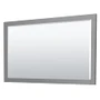Wyndham Collection Miranda 60" Free Standing Double Basin Vanity Set with Cabinet, Quartz Vanity Top, and Framed Mirror