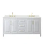 Wyndham Collection Daria 72" Free Standing Double Basin Vanity Set with Cabinet and Quartz Vanity Top