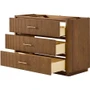 Wyndham Collection Francesca 48" Single Free Standing Vanity Cabinet Only - Less Vanity Top
