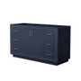 Wyndham Collection Icon 60" Single Free Standing Vanity Cabinet Only - Less Vanity Top