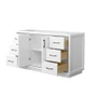 Wyndham Collection Icon 60" Single Free Standing Vanity Cabinet Only - Less Vanity Top