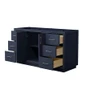 Wyndham Collection Icon 60" Single Free Standing Vanity Cabinet Only - Less Vanity Top
