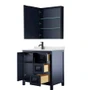 Wyndham Collection Daria 36" Free Standing Single Basin Vanity Set with Cabinet, Quartz Vanity Top, and Medicine Cabinet
