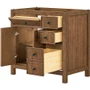 Wyndham Collection Rian 36" Single Free Standing Vanity Cabinet Only - Less Vanity Top