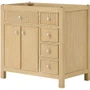 Wyndham Collection Rian 36" Single Free Standing Vanity Cabinet Only - Less Vanity Top
