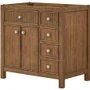 Wyndham Collection Rian 36" Single Free Standing Vanity Cabinet Only - Less Vanity Top