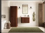 Royal Daisy 30 inch Wall Mounted Bathroom Vanity Teak