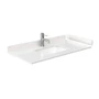 Wyndham Collection Palmilla 42" Free Standing Single Basin Vanity Set with Cabinet and Cultured Marble Vanity Top
