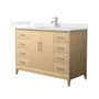 Wyndham Collection Janna 48" Free Standing Single Basin Vanity Set with Cabinet and Quartz Vanity Top