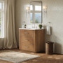 Wyndham Collection Francesca 36" Free Standing Single Basin Vanity Set with Cabinet and Quartz Vanity Top
