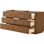 Wyndham Collection Francesca 72" Double Free Standing Vanity Cabinet Only - Less Vanity Top