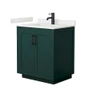 Wyndham Collection Miranda 30" Free Standing Single Basin Vanity Set with Cabinet and Quartz Vanity Top