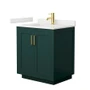 Wyndham Collection Miranda 30" Free Standing Single Basin Vanity Set with Cabinet and Quartz Vanity Top