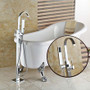 Royal Square Goose Freestanding Tub Filler Chrome