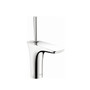 Hansgrohe PuraVida 1.2 GPM Single Hole Bathroom Faucet with EcoRight, Quick Clean, and ComfortZone Technologies - Drain Assembly Included
