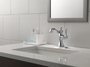 Delta Cassidy Single Hole Bathroom Faucet with Pop-Up Drain Assembly