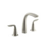 Kohler Refinia Double Handle Deck Mounted Roman Tub Filler Less Valve and Diverter