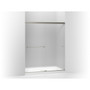 Kohler | Revel® sliding shower door, 70"H x 56-5/8 - 59-5/8"W, with 1/4" thick Frosted glass