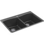 Kohler | Kennon® 33" x 22" x 9-5/8" Neoroc® top-/under-mount double-equal kitchen sink