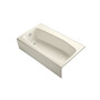 Kohler Villager Collection 60" Three Wall Alcove Bath Tub with Extra 4" Ledge and Left Hand Drain