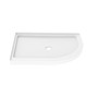 Fleurco FA483-72 Capri 45 7/8" - 46 1/4" Framed Half-Round 3 Curved Sliding Shower Door and Shower Base