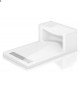 Fleurco | Alessa Seated Shower Base White, Left Side