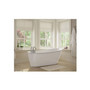 Maax Sax 60" Free Standing Acrylic Soaking Tub with Reversible Drain and Overflow
