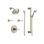 Brizo Baliza Custom Thermostatic Shower System with Showerhead, Volume Controls, and Hand Shower - Sensori® Valves Included