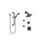 Brizo Thermostatic Shower System with Rain Shower Head, Hand Shower with Slide Bar, 6 Function Diverter, and 2 Body Sprays from the Virage Collection