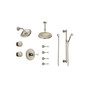 Brizo Baliza Sensori Custom Thermostatic Shower System with Wall and Ceiling Showerhead, Volume Controls, Body Sprays, and Hand Shower - Valves Included