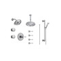 Brizo Baliza Sensori Custom Thermostatic Shower System with Wall and Ceiling Showerhead, Volume Controls, Body Sprays, and Hand Shower - Valves Included