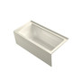 Kohler Archer Three Wall Alcove Soaking Tub with Right Hand Drain and Integral Apron