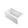 Kohler Underscore 60" X 30" Alcove Soaking Bathtub with Integral Apron, Integral Flange, and Left-Hand Drain