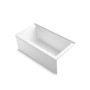 Kohler Underscore 60" Soaking Bathtub for Three Wall Alcove Installation with Right Hand Drain