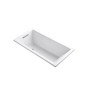 Kohler Underscore Collection 60" Drop In Deep Soaker Bath Tub with Slotted Overflow and Reversible Drain