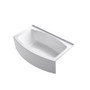 Kohler 60" Three Wall Alcove Curved Apron Soaking Tub with Right Hand Drain