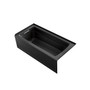 Kohler Archer 66" ExoCrylic Three-Wall Alcove Soaking Tub with Left Drain and Comfort Depth Design