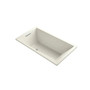 Kohler Underscore 60" Soaking Bathtub for Three Wall Alcove Installation with Right Drain and 68 Gallon Water  Capacity