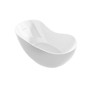 Kohler Abrazo 66" Free Standing Resin Soaking Tub with Center Drain, Drain Assembly and Overflow