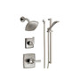 Delta Monitor 14 Series Single Function Pressure Balanced Shower System with Shower Head, and Hand Shower - Includes Rough-In Valves