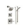 Delta Monitor 14 Series Single Function Pressure Balanced Shower System with Shower Head, and Hand Shower - Includes Rough-In Valves