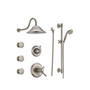 Delta TempAssure  17T Series Thermostatic Shower System with Integrated Volume Control, Shower Head, 3 Body Sprays and Hand Shower - Includes Rough-In Valves