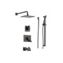 Delta Monitor 17 Series Pressure Balanced Tub and Shower System with Volume Control, Shower Head, Hand Shower, and Slide Bar