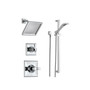 Delta Monitor 14 Series Single  Function Pressure Balanced Shower System with Shower Head, and Hand Shower - Includes Rough-In Valves