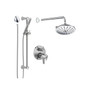 Delta Trinsic Thermostatic Shower System with Shower Head, Shower Arm, Hand Shower, Slide Bar, Hose, Valve Trim and MultiChoice Rough-In: Trinsic