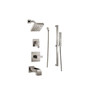 Delta Monitor 14 Series Pressure Balanced Tub and Shower System with Shower Head, Hand Shower, and Slide Bar - Includes Rough-In Valves: Ara